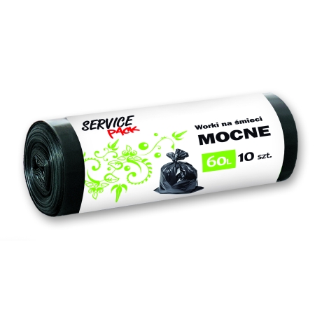 Worki na śmieci MOCNE 60L- 10szt
